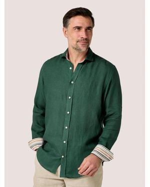 Koy Clothing Classic Linen Long Sleeve Shirt - Green