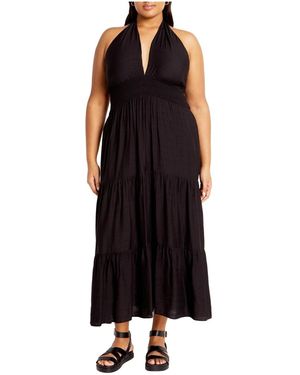 city chic plait detail maxi dress City Chic Women's Plus Size Maxi Plait Detail Dress, Poseidon, 18 : Amazon.co.uk: Fashion