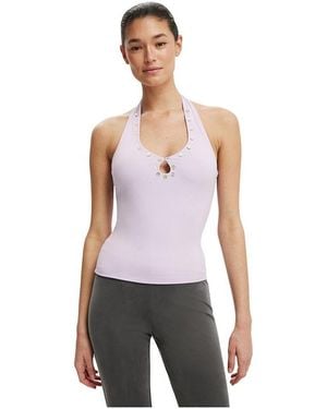 Cotton On Bailey Button Halter - Gray