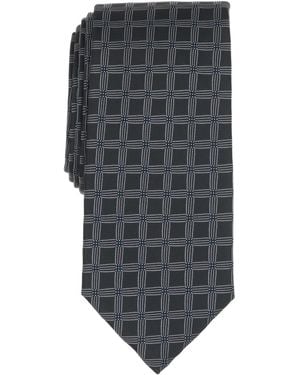 Michael Kors Serenity Grid Classic Tie - Gray