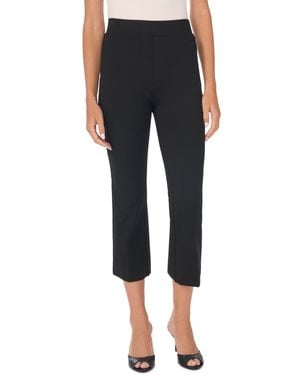 Cece Cropped Elastic-waist Pants - Black