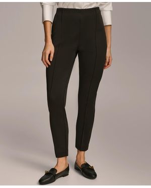 Donna Karan Donna Karan High Rise Skinny Ankle Pants - Black