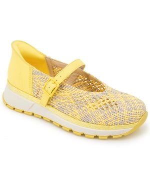 Kenneth Cole Kuerq Ez Mary Jane Sneakers - Yellow