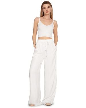Belle & Bloom Everywhere All At Once Wide Leg Pant - White