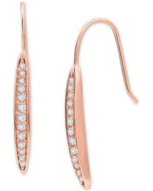 Giani Bernini Cubic Zirconia Pave Linear Earrings - White