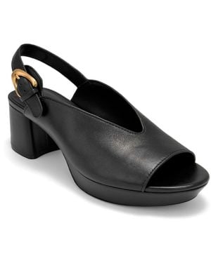Aerosoles Cornelia Platform Sandals - Black