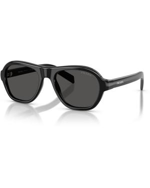Prada Aviator Sunglasses Pr D14s - Black