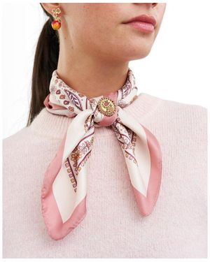 Fable England Eve Bandana Scarf - Pink