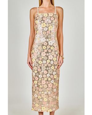 Endless Rose Sequin Midi Dress - Metallic
