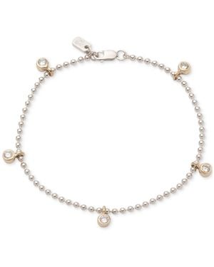 Ralph Lauren Cubic Zirconia Sterling Silver Flex Bracelet - Natural
