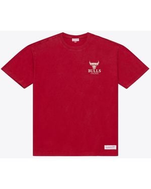 Mitchell & Ness Chicago Bulls Core Essentials T-shirt - Red