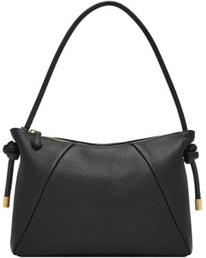 Fossil Willa Leather Medium Shoulder Bag - Black