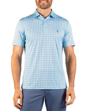 Tailorbyrd Bottoms Up Performance Polo - Blue