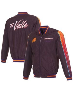 JH Design Phoenix Suns 2023/24 City Edition Nylon Full-zip Bomber Jacket - Red