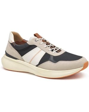 Johnston & Murphy Declan Round Toe Sneakers - White