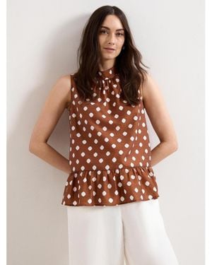Phase Eight Indie Blouse - Brown