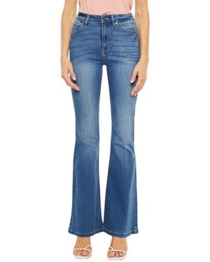 Kancan Roel High Rise Super Flare Jeans - Blue