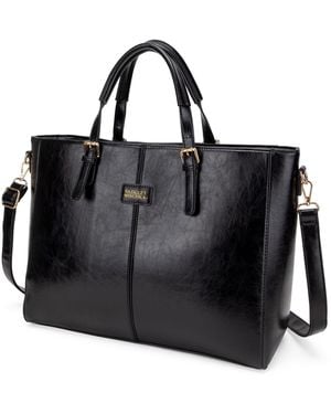 Badgley Mischka Julia Faux Leather Tote - Black