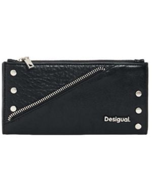 Desigual Large Zippered Wallet - Black