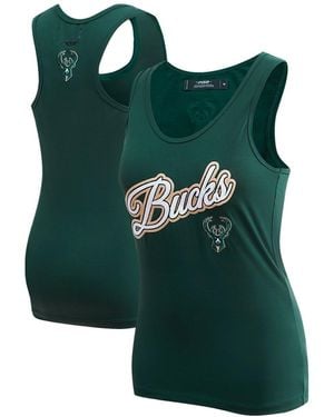 Pro Standard Milwaukee Bucks Script Tank Top - Green