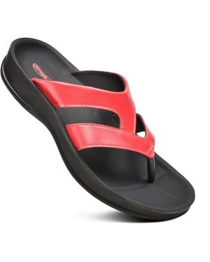 AEROTHOTIC Raido S Strappy Sandals - Red