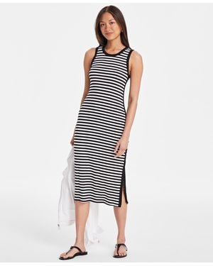 On 34th Ribbed Knit Midi Dress - Blue