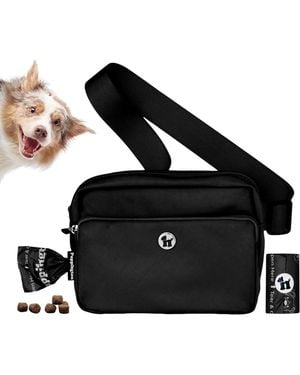 Puppington 3-in-1 Crossbody Dog Walk Bag - Black