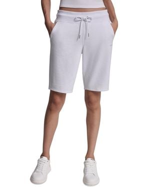 DKNY Embroidered Logo Bermuda Shorts - Gray