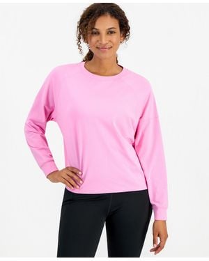 ID Ideology Oversized-fit Boyfriend Long-sleeve T-shirt - Pink
