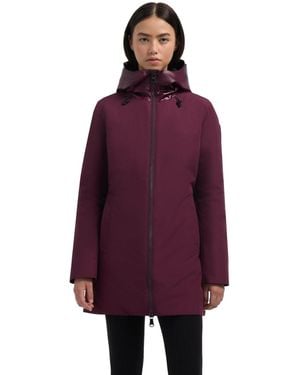 Pajar Nova Mixed Media 3-In-1 Coat With Fixed Hood - Purple