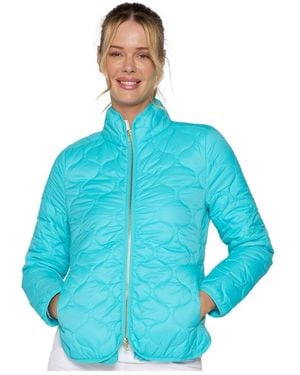 G Lifestyle Clothing G Lifestyle Double Zip Padded Jacket - Blue
