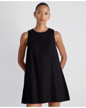 French Connection Cooper Linen Sleeveless Mini Dress - Black