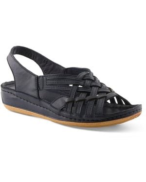 Spring Step Choi Wedge Sandal - Blue