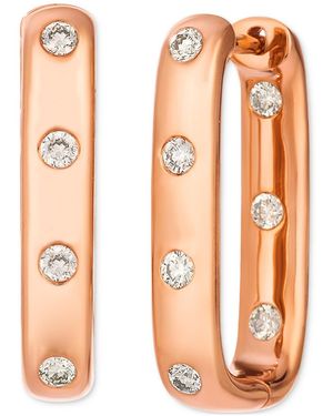 Le Vian Nude Diamond Oval Hoop Earrings (3/8 Ct. T.w. - Orange