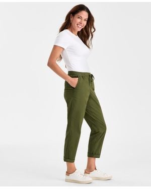 Style & Co. Pull On Cuffed Pants - Green