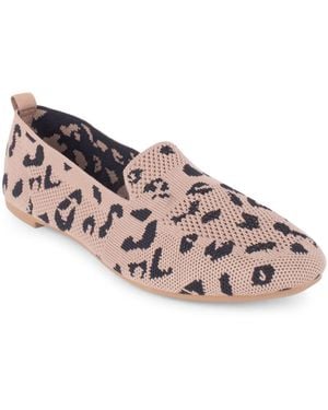 Tahari Natalia Knit Slip-on Flats - Pink