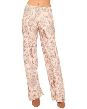 Petal & Pup Rosalie Satin Pant - Pink