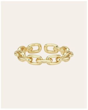 Zoe Lev Chain Link Ring - Natural