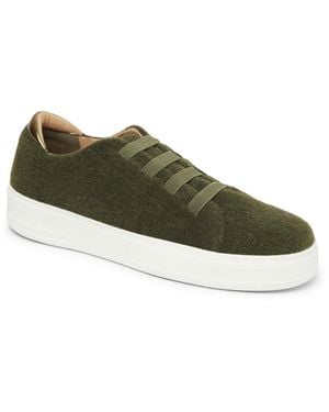 Dearfoams Sport Foam Elastic Lace Slip-on Sneaker - Green