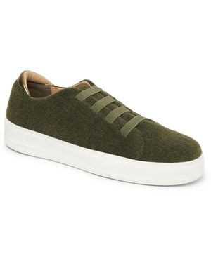 Dearfoams Sport Foam Elastic Lace Slip-on Sneaker - Green