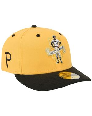 KTZ Roberto Clemente Pittsburgh Pirates 59fifty Fitted Hat - Yellow