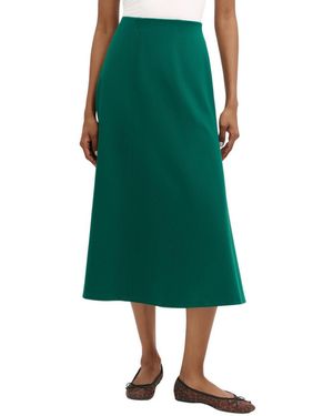 Finery London Mae High-waisted A-line Midi Skirt - Green
