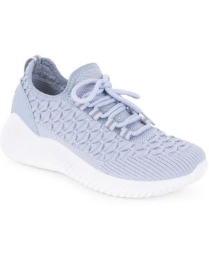 Tahari Sterling Lace Up Sneakers - Blue