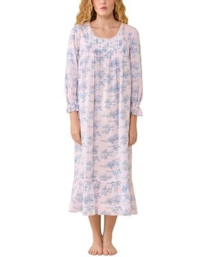 Eileen West Long-sleeve Scoop Neck Ankle-length Ballet Nightgown - Pink