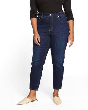 UNIVERSAL STANDARD Plus Size Joni High Rise Curve Slim Leg Jeans - Blue