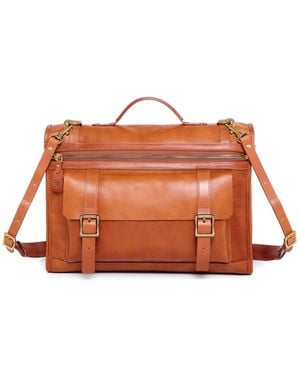 Old Trend Stone Cove Leather Briefcase - Orange