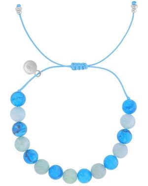 Roxy Waterproof Amazonite Blue Agate Adujustable Bracelet