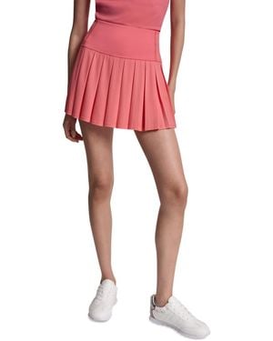 DKNY Pique Pleated Tennis Skort - Red