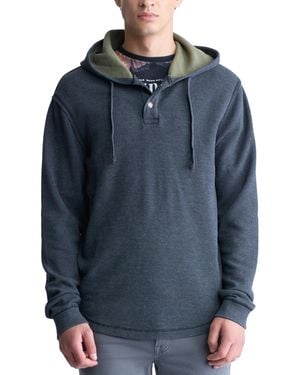 Buffalo David Bitton Kafom Knit Hoodie - Blue