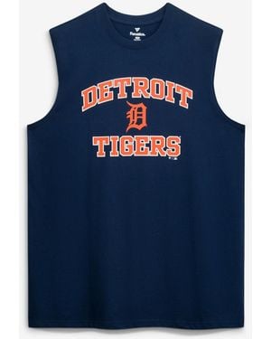 Fanatics Detroit Tigers Big Tall Heart Soul Muscle Tank Top - Blue